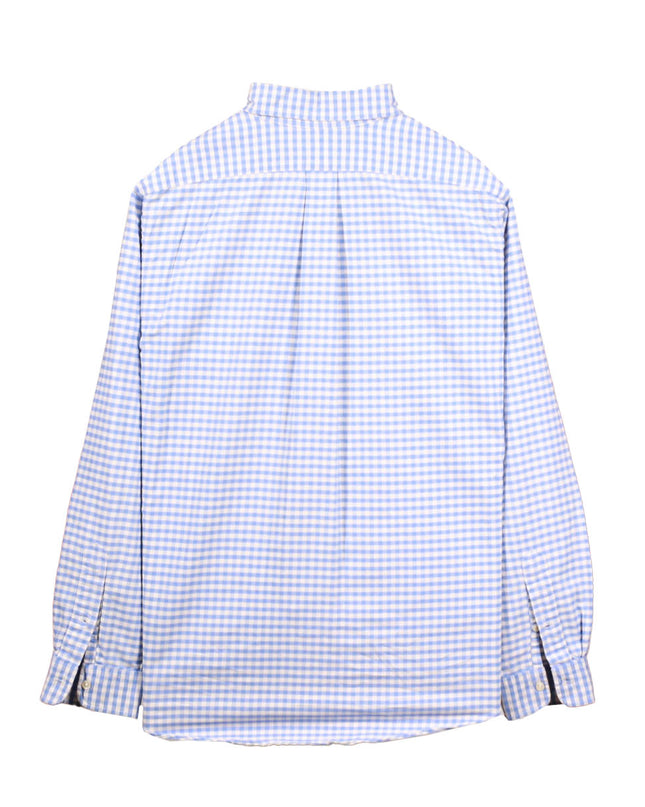 Ralph Lauren Cotton Blue White Check Long Sleeve Shirt