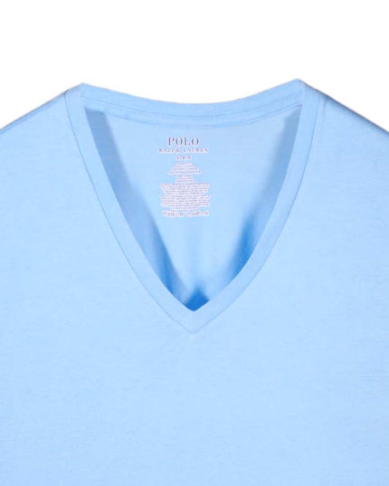 Ralph Lauren Classic Fit Sky Blue V-Neck T-Shirt - L