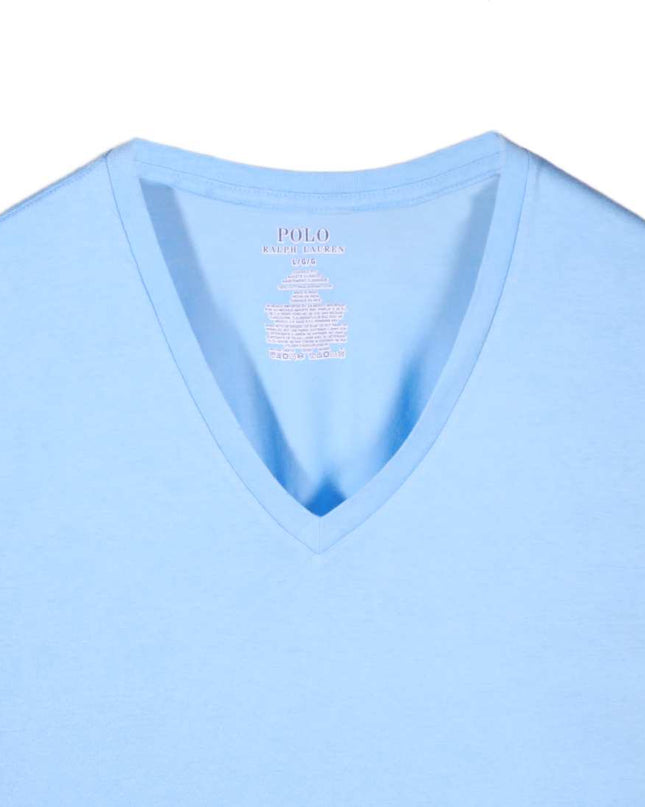 Ralph Lauren Classic Fit Sky Blue V-Neck T-Shirt - L