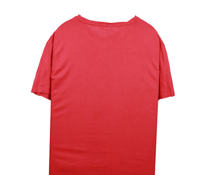 Ralph Lauren Red V-Neck with Blue Pony Logo T-Shirt