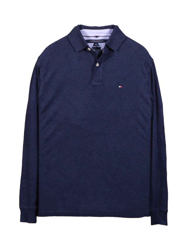 Tommy Hilfiger Regular Fit Solid Stretch Cotton Mesh Polo Shirt