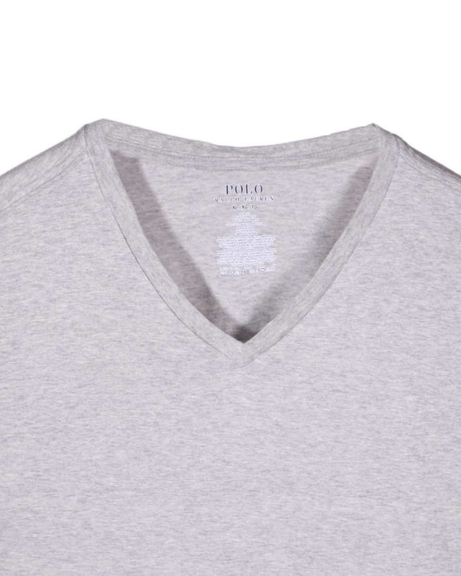 Ralph Lauren Cotton Classic V-Neck Gray T-Shirt - XL