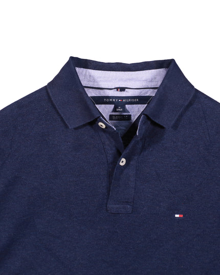 Tommy Hilfiger Regular Fit Solid Stretch Cotton Mesh Polo Shirt