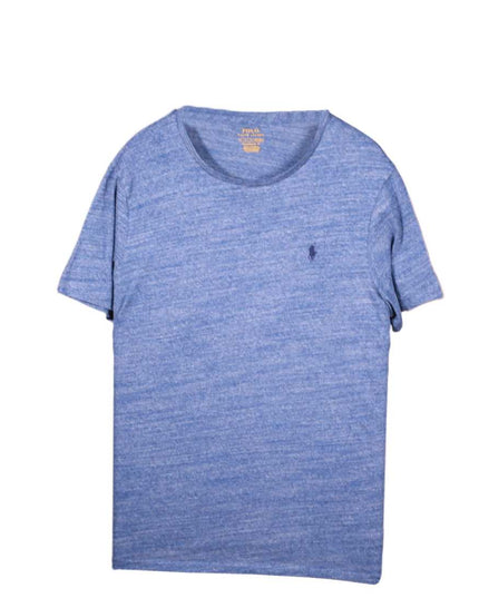 Ralph Lauren Blue Short Sleeve Crewneck Cotton T-Shirt - L