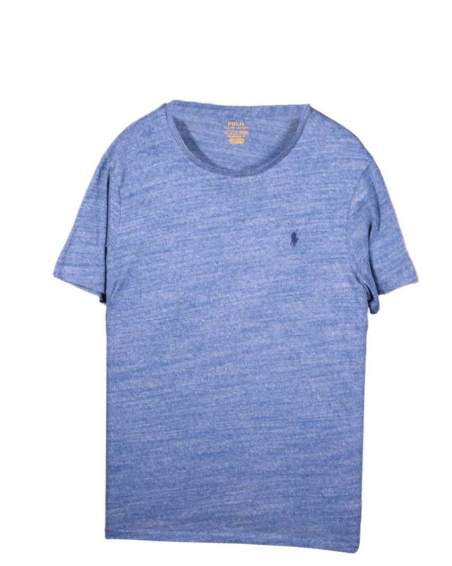 Ralph Lauren Blue Short Sleeve Crewneck Cotton T-Shirt - L