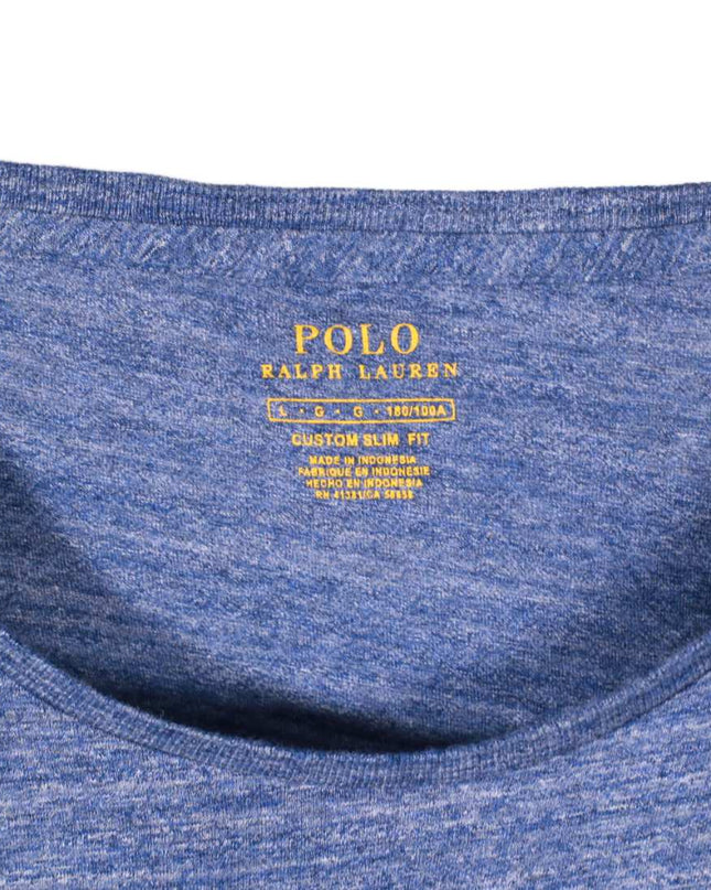 Ralph Lauren Blue Short Sleeve Crewneck Cotton T-Shirt - L