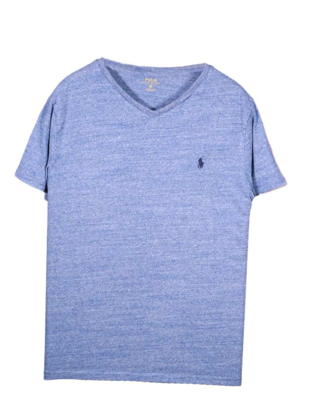 Ralph Lauren Short Sleeve Blue V Neck Outdoors Classic Fit T-Shirt - M