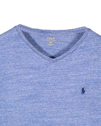 Ralph Lauren Short Sleeve Blue V Neck Outdoors Classic Fit T-Shirt - M