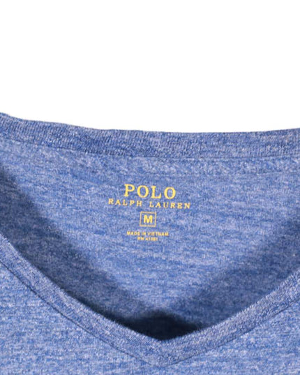 Ralph Lauren Short Sleeve Blue V Neck Outdoors Classic Fit T-Shirt - M