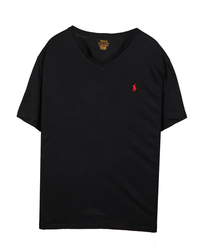 Ralph Lauren Slim Fit with Red Pony Logo V-Neck T-Shirt