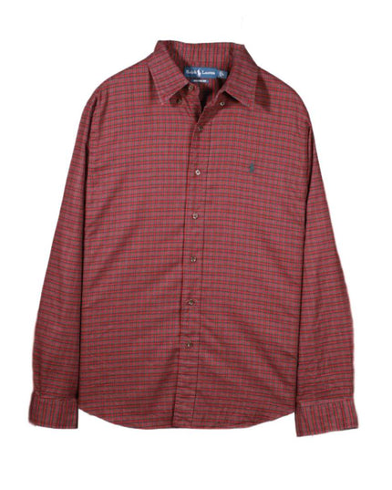 Ralph Lauren Button-Down Plaid Holiday Shirt - XL