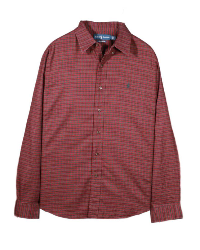 Ralph Lauren Button-Down Plaid Holiday Shirt - XL