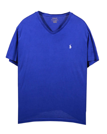 Ralph Lauren V-Neck Royal Blue Short Sleeve Classic T-Shirt