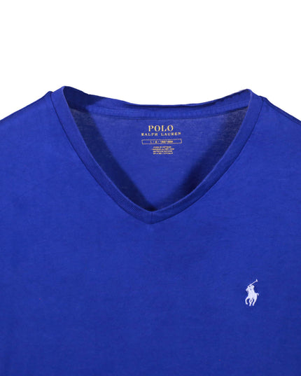 Ralph Lauren V-Neck Royal Blue Short Sleeve Classic T-Shirt
