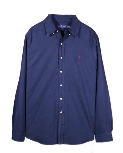 Ralph Lauren Navy Blue Oxford Button-Down Shirt - XL