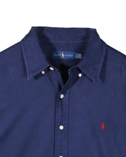 Ralph Lauren Navy Blue Oxford Button-Down Shirt - XL