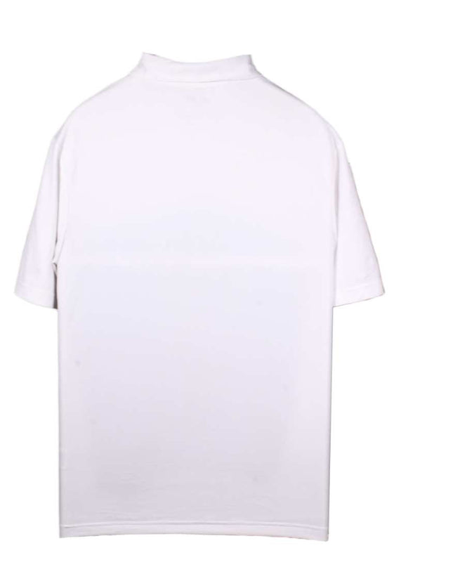 Adidas YPCO White & Teal Colorblock Golf Polo Shirt - L