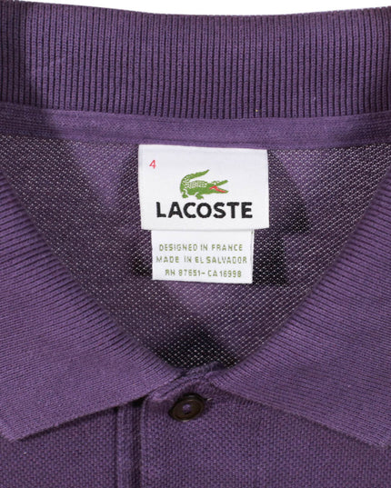 Lacoste Classic Purple Cotton Piqué Polo Shirt