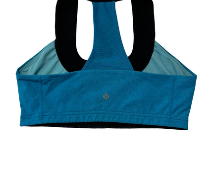 Lululemon Blue and Black Racerback Activewear Sports Bra