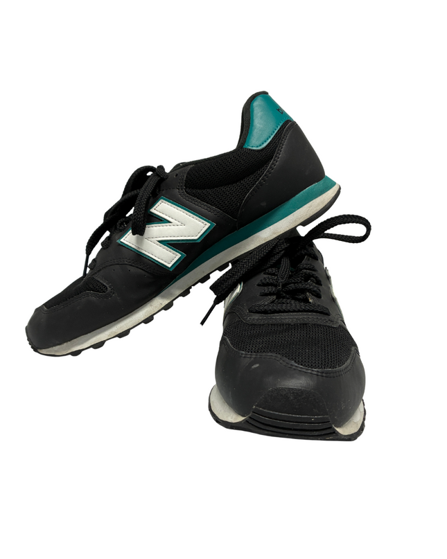 New Balance 500 Retro Running Sneakers |  Black & Teal | EU 43