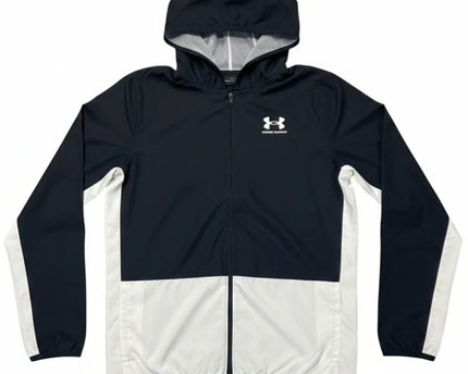 Under Armour Black Hooded Windbreaker Jacket