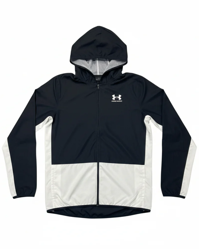 Under Armour Black Hooded Windbreaker Jacket