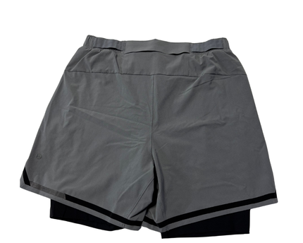Lululemon Grey Performance Lined Sports Shorts