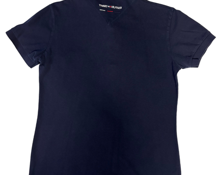 Tommy Hilfiger Navy Blue Classic Fit Short Sleeve Polo Shirt