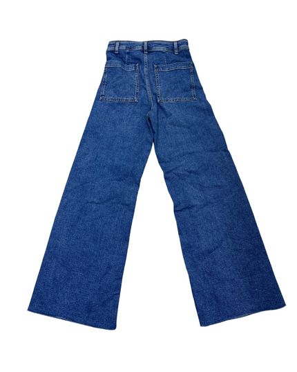 Zara Wide Leg Marine Straight Women Jeans - S | Waist: 27