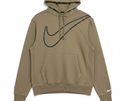 Nike Brown Graphic Swoosh Hoodie