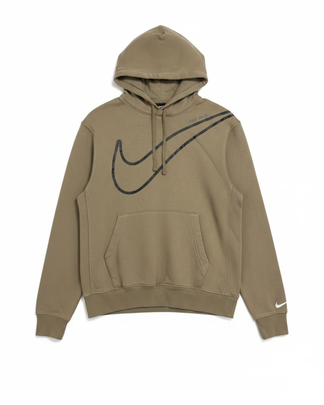 Nike Brown Graphic Swoosh Hoodie