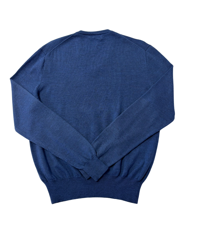 Polo Ralph Lauren Blue V-Neck Knit Sweater