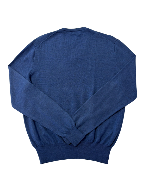 Polo Ralph Lauren Blue V-Neck Knit Sweater