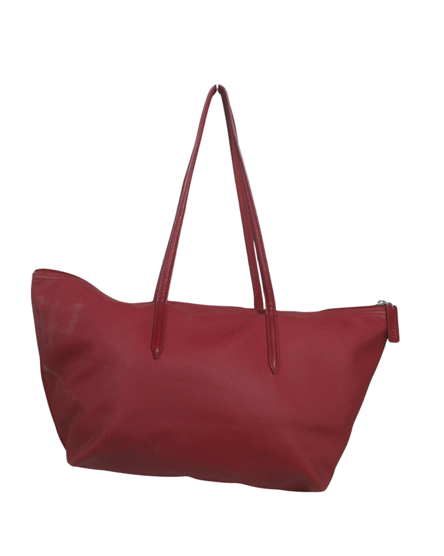 Lacoste Red L.12.12 Concept Zip Tote Bag