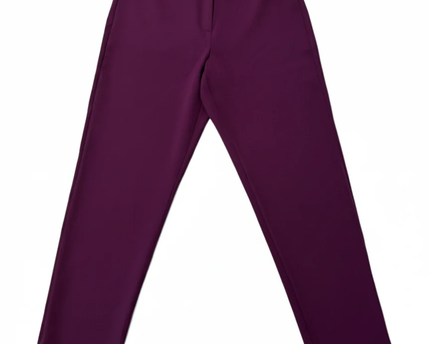 TRENDYOL Purple High-Waist Tapered Trousers