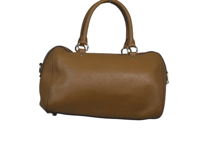Coach Brown Saffiano Leather Satchel Bag
