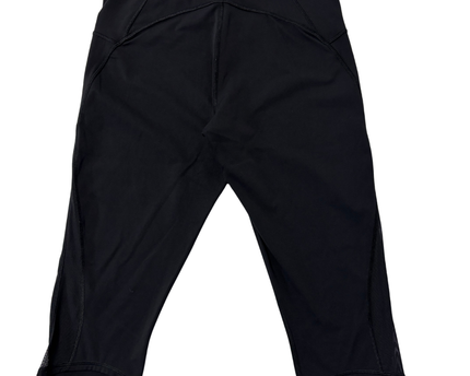 Lululemon Black Cropped Mesh Leggings