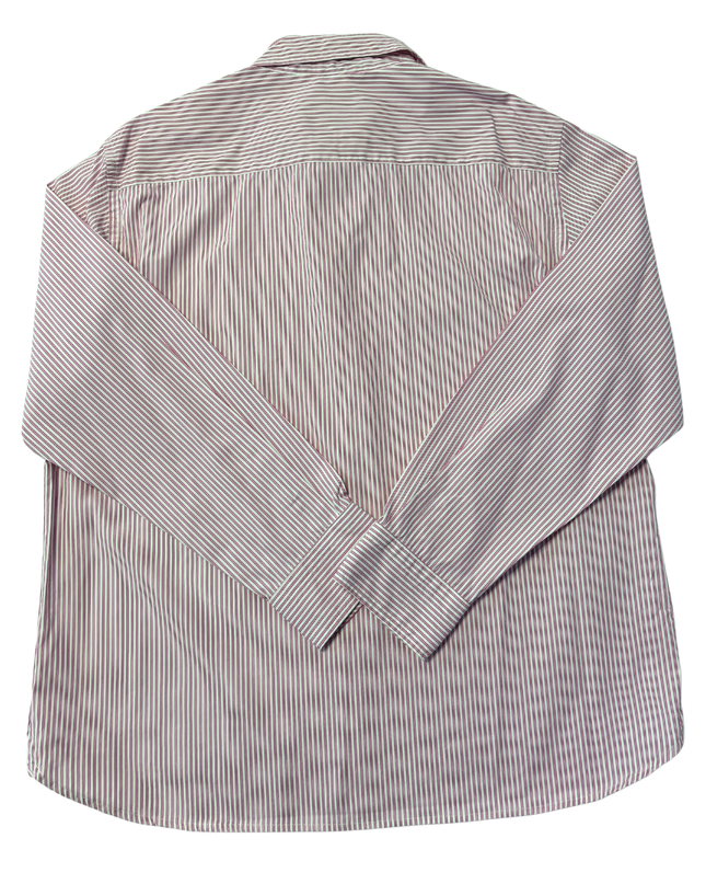 Blue Harbour Pink/White Luxury Cotton Silk Striped Shirt