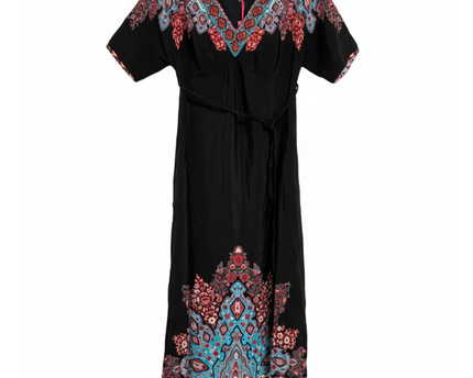 Monsoon Black Embroidered Boho Maxi Dress W/TAG