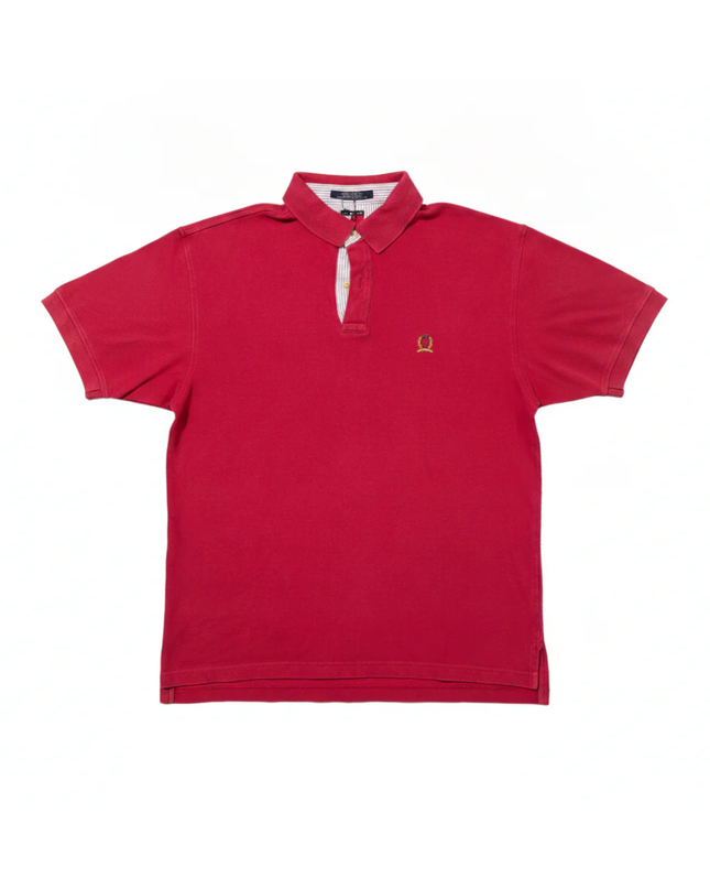 Tommy Hilfiger Classic Red Short Sleeve Pique Polo Shirt