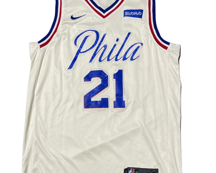Nike White Philadelphia 76ers Joel Embiid Swingman Jersey