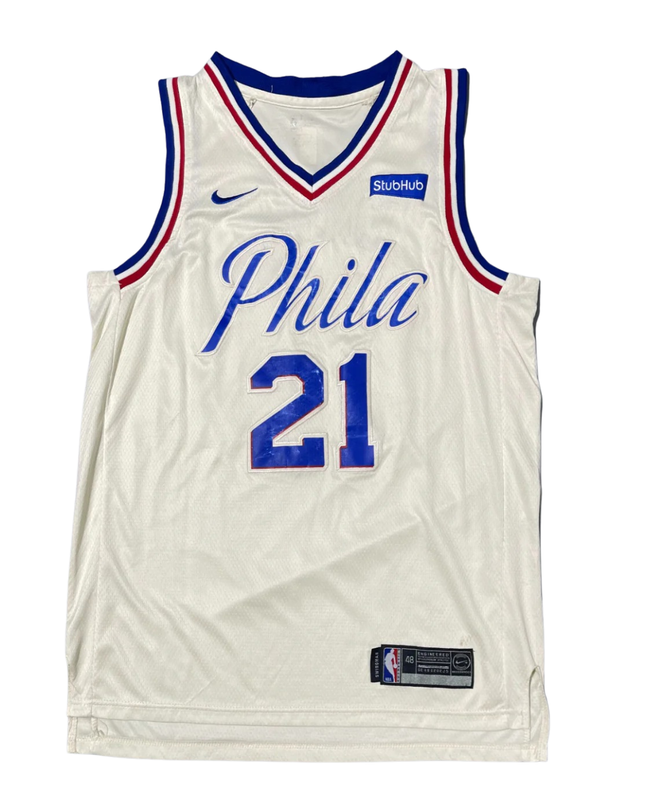 Nike White Philadelphia 76ers Joel Embiid Swingman Jersey