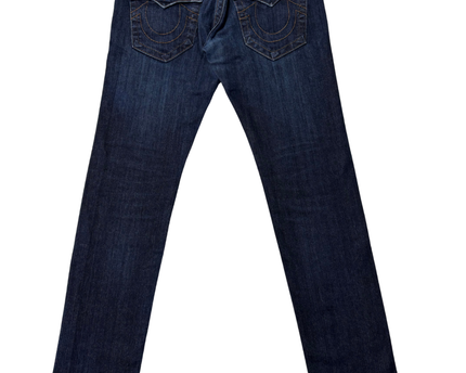 True Religion Dark Blue Rocco Relaxed Skinny Jeans