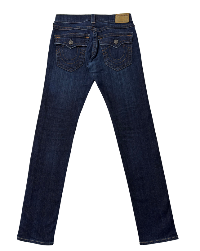 True Religion Dark Blue Rocco Relaxed Skinny Jeans