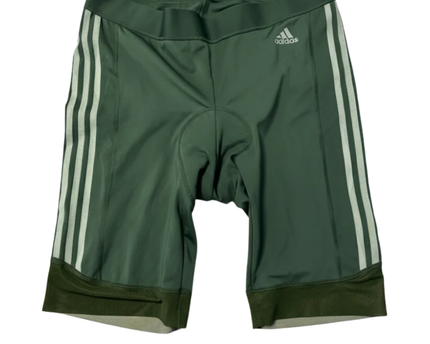 Adidas Green High-Waisted Padded Cycling Biker Shorts