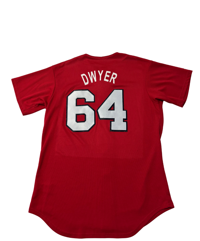 Majestic Red Washington Nationals Dwyer #64 Baseball Jersey