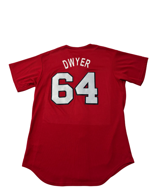 Majestic Red Washington Nationals Dwyer #64 Baseball Jersey