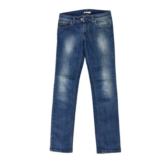 Angel Devil Straight Fit Blue Jeans – Faded Wash – Mid Rise - M | Waist: 28