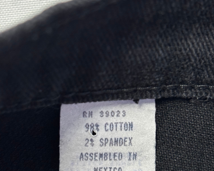 Women's Black Straight Leg Denim Jeans