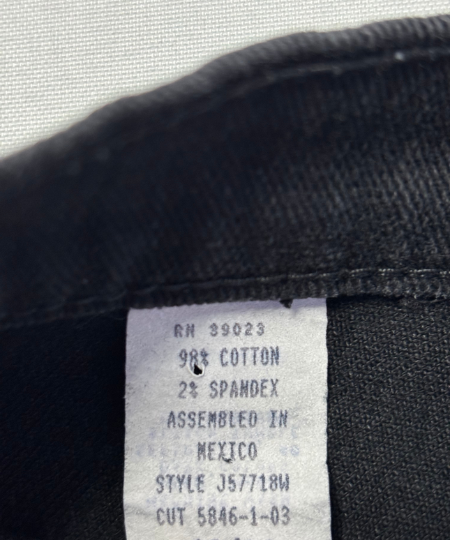 Women's Black Straight Leg Denim Jeans
